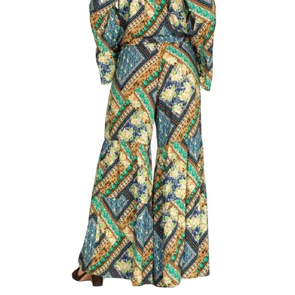 NEW JOHNNY WAS rivera tiered pants in multi - Picture 2 of 2